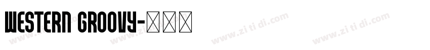 Western Groovy字体转换